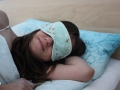tutorial schlafbrille naehen tragebild. janaknoepfchen. nähblog - nähen für jungs
