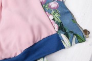 Ecke von Beleg und Saumbündchen am selbstgenähten Blouson. JanaKnöpfchen - Nähen für Jungs