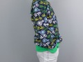 Seitliche Ansicht der selbstgenähten Collegejacke. JanaKnöpfchen - Nähen für Jungs
