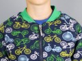 Detail des Reißverschlusses an der selbstgenähten Collegejacke. JanaKnöpfchen - Nähen für Jungs