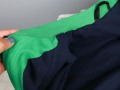 Detail des Beleges und des Innenfutters an der Collegejacke. JanaKnöpfchen - Nähen für Jungs