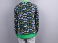 Rückenansicht der selbstgenähten Collegejacke. JanaKnöpfchen - Nähen für Jungs
