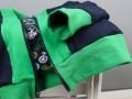 Ärmelbündchen und Saumbündchen an der selbstgenähten Collegejacke. JanaKnöpfchen - Nähen für Jungs
