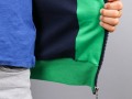 Detail des Beleges und des Bündchens der selbstgenähten Collegejacke - links. JanaKnöpfchen - Nähen für Jungs