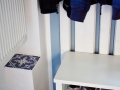 DIY Garderobe für den Flur - Detail der Fliese. JanaKnöpfchen - Nähen für Jungs