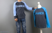 Zwei Shirts mit Gamer-Applikation für Jungs genäht. JanaKnöpfchen - Nähen für Jungs