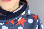 Detail der Kapuze am selbstgenähten Hoodie. JanaKnöpfchen - Nähen für Jungs