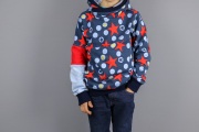 Selbstgenähte Hoodie aus Sweatstoffresten. JanaKnöpfchen - Nähen für Jungs