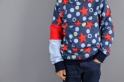 Hoodie genäht aus Stoffresten. JanaKnöpfchen - Nähen für Jungs