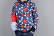 Gemütlicher Hoodie für Jungs genäht. JanaKnöpfchen - Nähen für Jungs