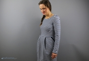 Kleid Chloe mit Tulpenrock aus gestreiftem Sweat nähen. JanaKnöpfchen - Nähen für Jungs
