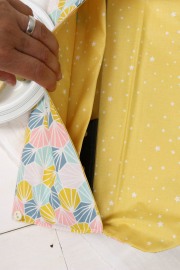 Innenseite mit Teilung der selbstgenähten Messertasche. JanaKnöpfchen - Nähen für Jungs