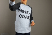 Minecraft-Shirt nähen als Raglanshirt.  JanaKnöpfchen - Nähen für Jungs