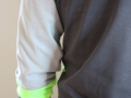 hoodie detail arm janaknöpfchen - nähen für jungs