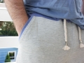 Selbstgenähte Shorts aus Sweat für Männer. Selbstgenähte Shorts für Männer. JanaKnöpfchen - Nähen für Jungs