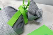 Schleife der selbstgenähten Schultüte. JanaKnöpfchen - Nähen für Jungs