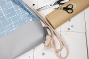 Abscheidsgeschenk Turnbeutel und Scheren. JanaKnöpfchen - Nähen für Jungs