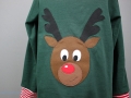 Selbstgenaehtes Weihnachtsshirt Rentier für Jungs.  JanaKnöpfchen - Nähen für Jungs