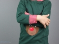 Weihnachtsshirt mit Rudolf Rentier.  JanaKnöpfchen - Nähen für Jungs