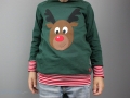 Selbstgenähtes Weihnachtsshirt mit Rudolf Applikation für Jungs.  JanaKnöpfchen - Nähen für Jungs