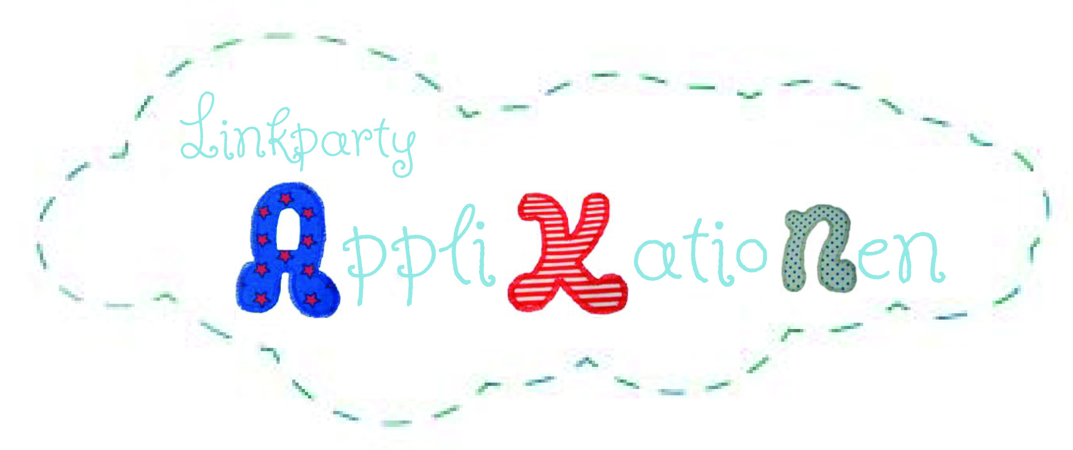 logo-linkparty claranäht. Applikationslinkparty