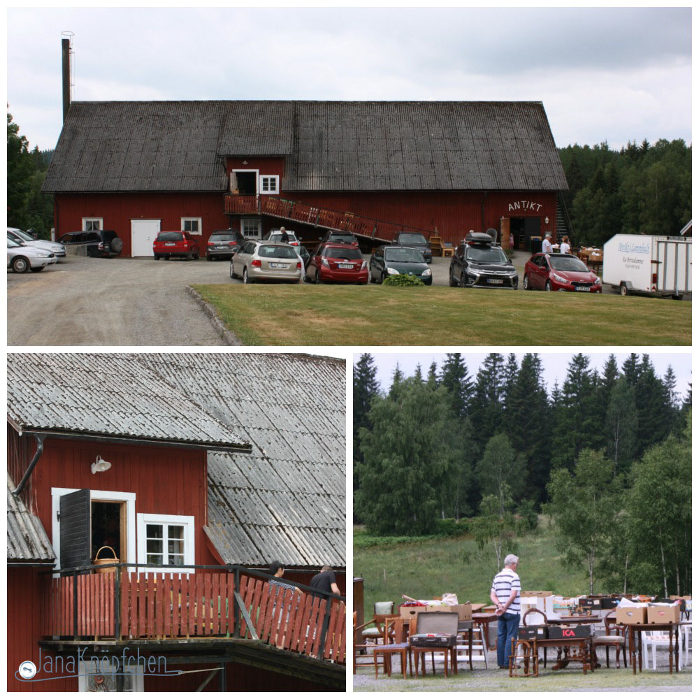 Flohmarkt in Schweden Lammhult. JanaKnöpfchen Nähblog