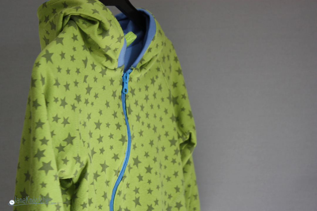 Wendejacke für Jungs nähen. Sweatjacke für Jungs. JanaKnöpfchen - Nähen für Jungs