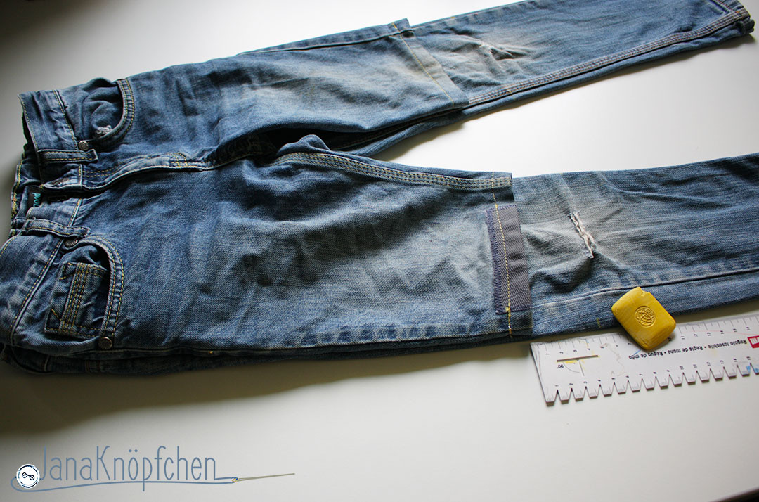 Tutorial Kürzen von Jeans Festlegen des Länge vom Umschlag. JanaKnöpfchen - Nähen für Jungs