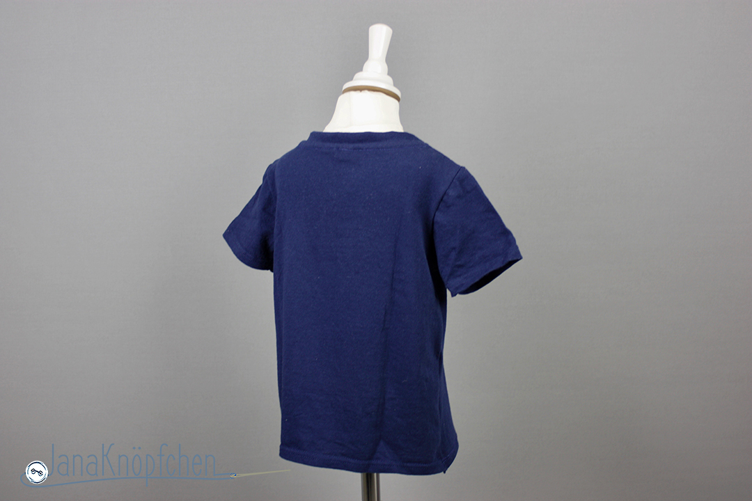 Tutorial upcycling t-shirt aus groß nähe klein. Saum nähen. JanaKnöpfchen Nähen für Jungs