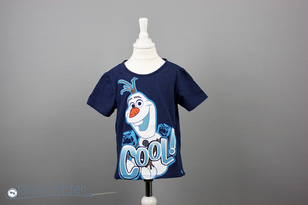 Tutorial upcycling t-shirt aus groß nähe klein. Saum nähen. JanaKnöpfchen Nähen für Jungs