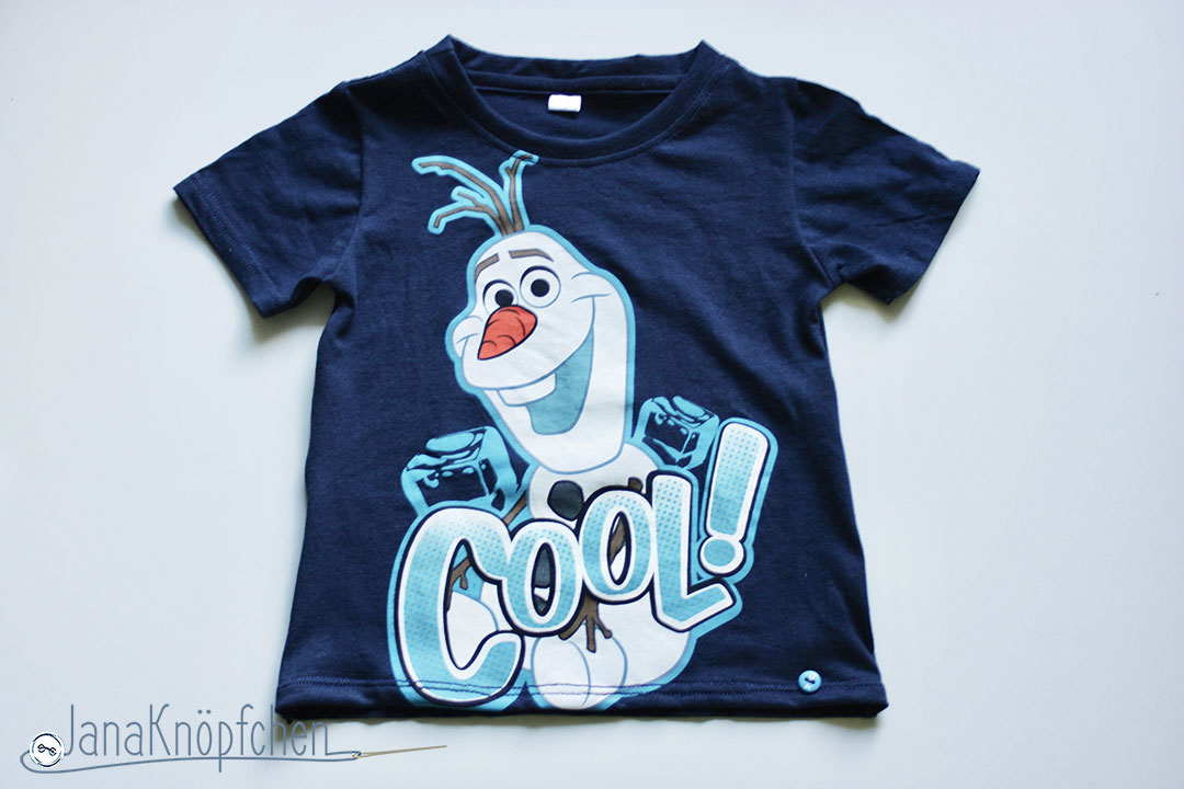 Tutorial upcycling t-shirt aus groß nähe klein. Saum nähen. JanaKnöpfchen Nähen für Jungs