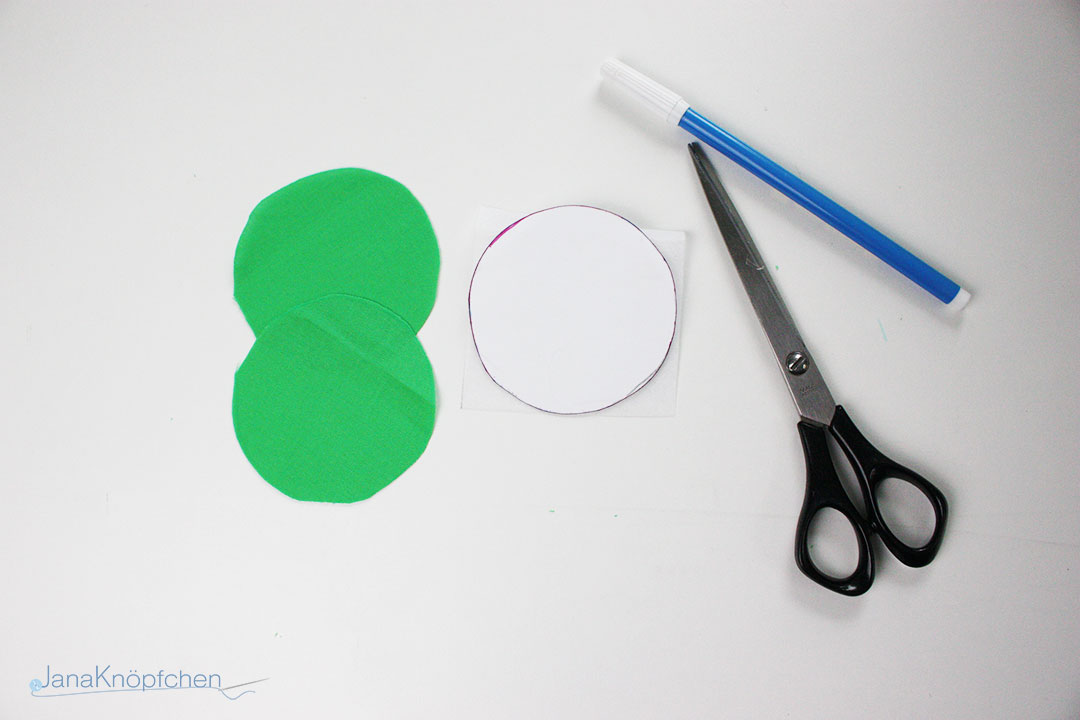 Tutorial Geburtstagskrone nähen. Material für Zahl. JanaKnöpfchen - Nähen für Jungs