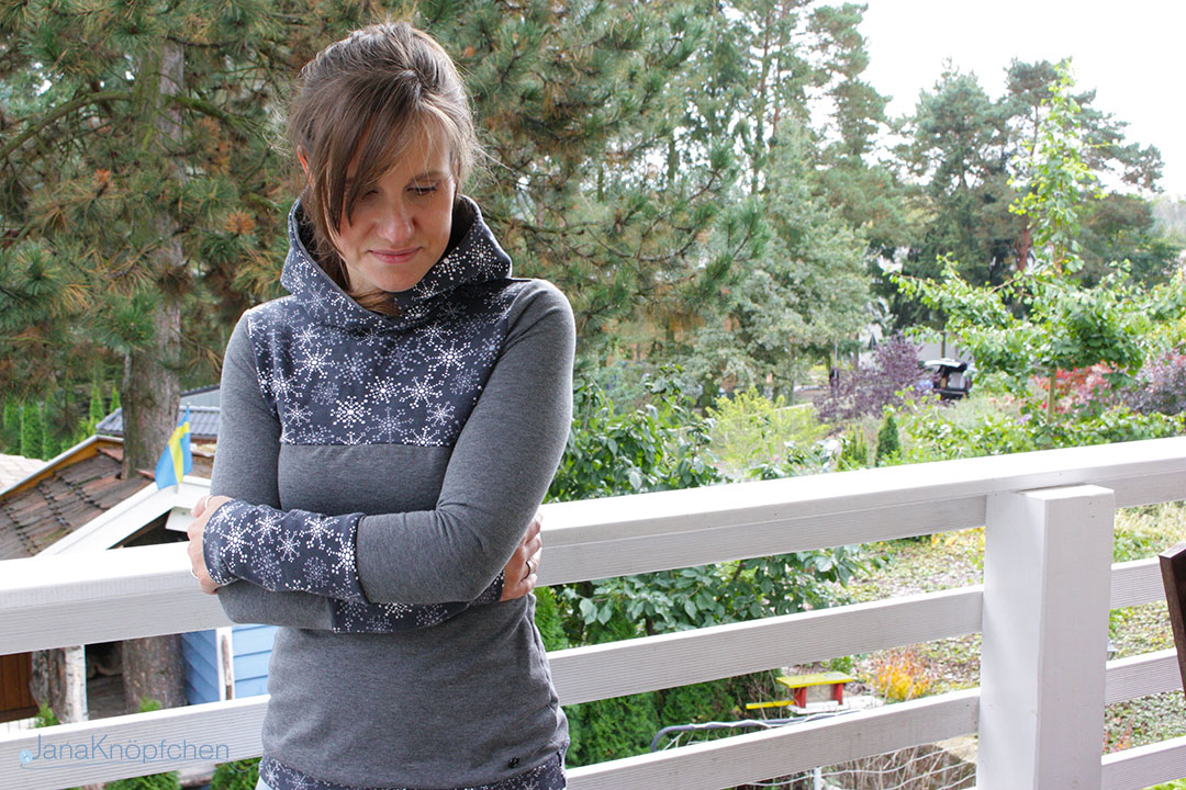 Freebook Hoodie Lady Hood Rockers von Mamahoch2 genäht. JanaKnöpfchen - Nähen für Jungs