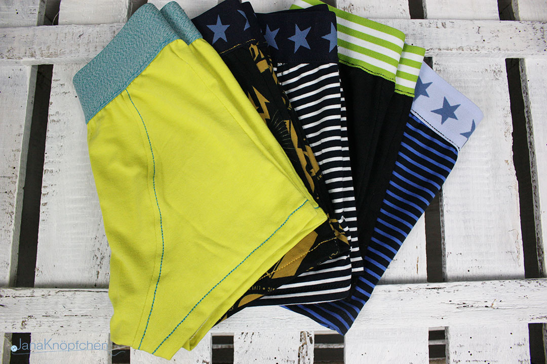 Selbstgenähten Boxershorts für Jungs aus Stoffresten. JanaKnöpfchen - Nähen für Jungs