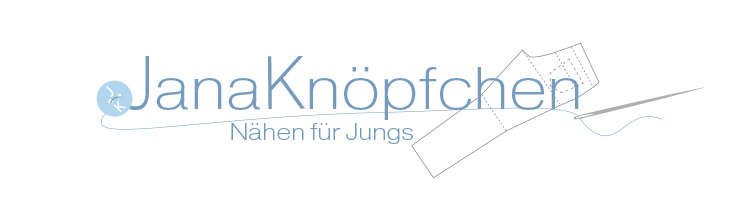 Logo vom Nähblog JanaKnöpfchen - Nähen für Jungs