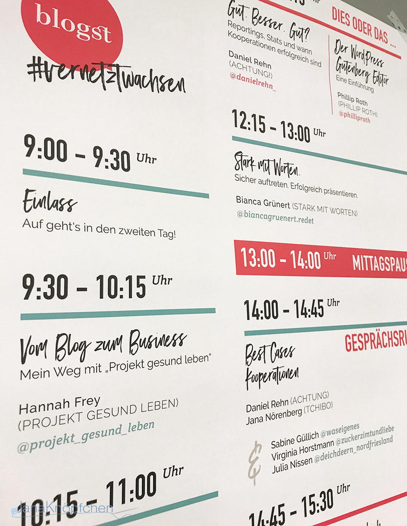 Program des zweiten Tages. Meine erste Blogst. JanaKnöpfchen - Nähen für Jungs