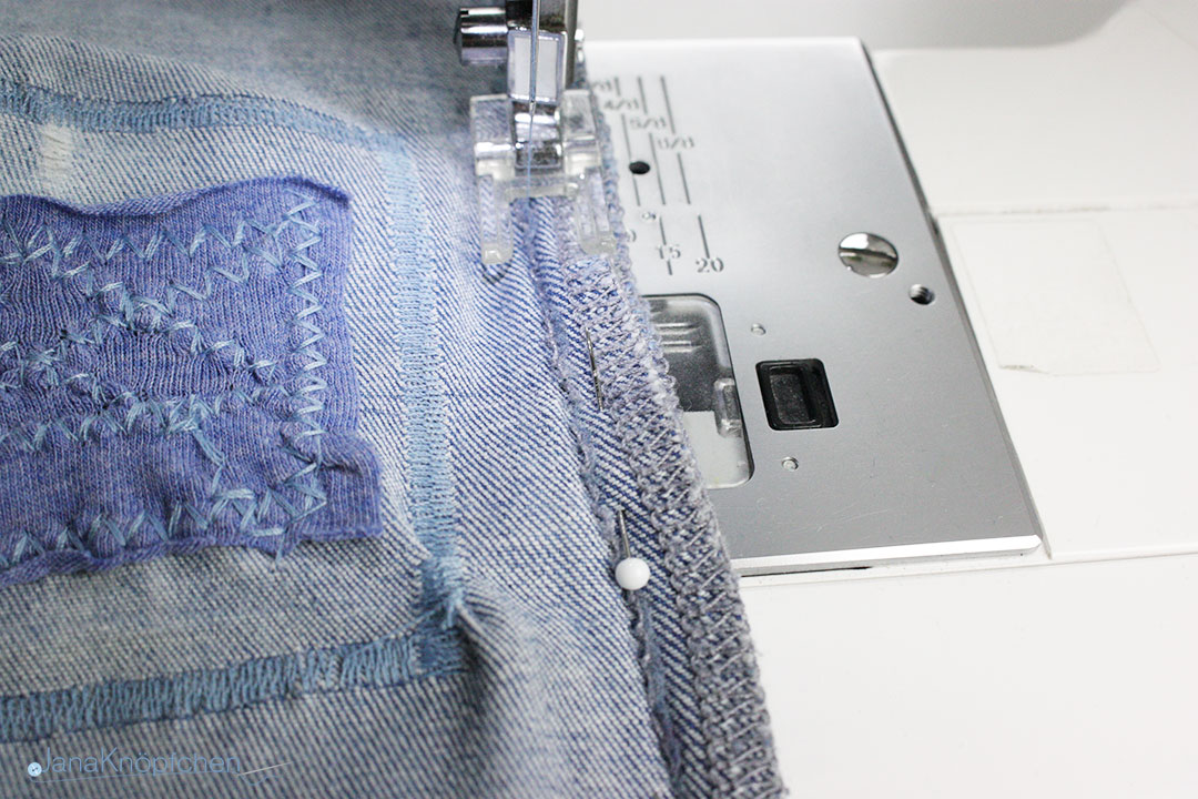 Tutorial wie flicke ich eine Jeans? Die Seitennaht wieder zu nähen. JanaKnöpfchen - Nähen für Jungs