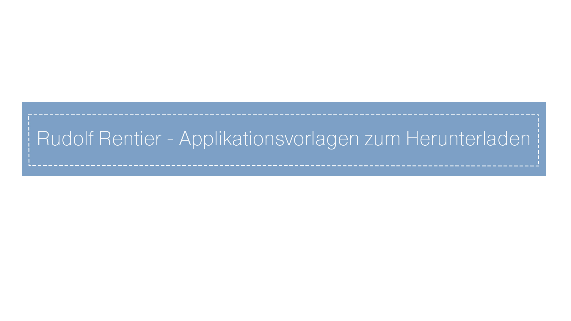 Rudolf Rentier Applikationvorlagen JanaKnöpfchen - Nähen für Jungs.