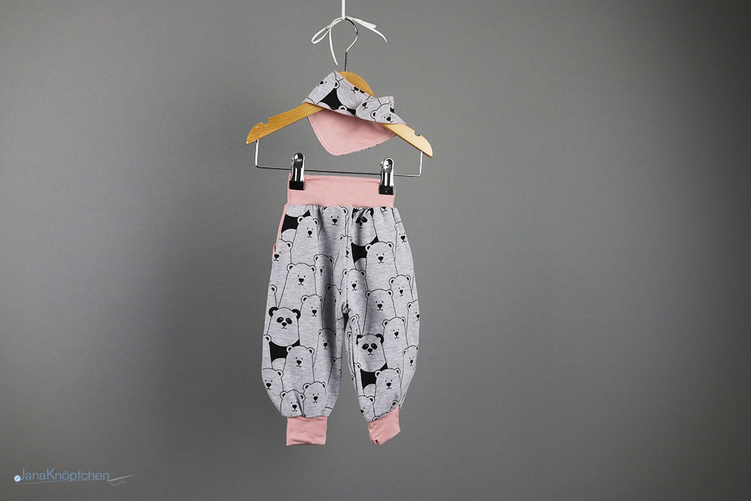 Babyset Teddybären-Hose für Mädchen Gr. 62. JanaKnöpfchen