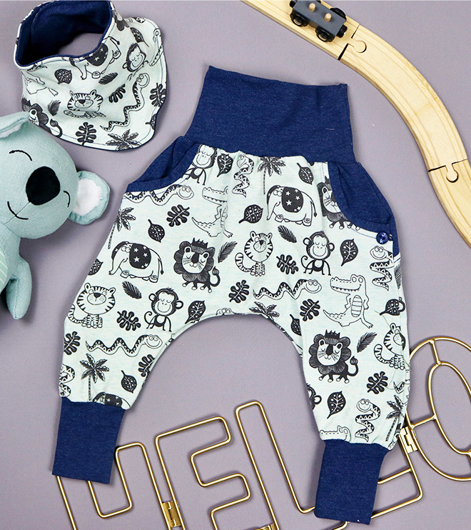 Babyset Dschungel für Jungs als Geschenk zur Geburt. JanaKnöpfchen