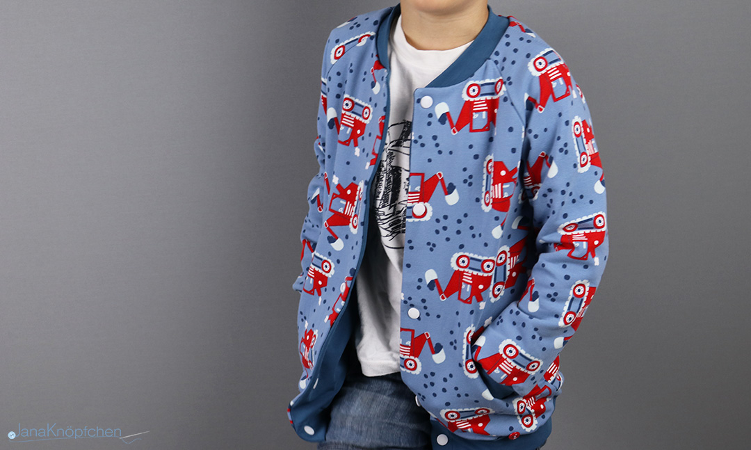 Blogpost Collegejacke nähen für Jungs. JanaKnöpfchen - Nähen für Jungs