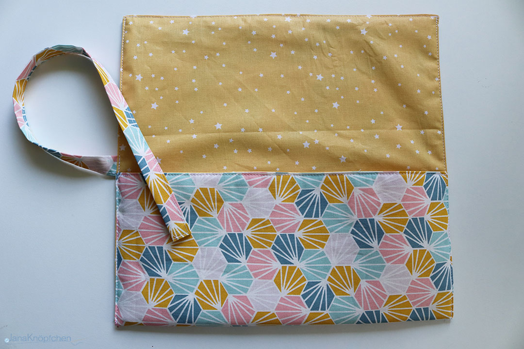 Tutorial Bestecktasche nähen. Seiten abgesteppt. JanaKnöpfchen - Nähen für Jungs
