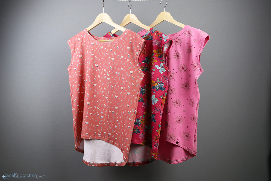 Sommershirts nähen für Frauen. JanaKnöpfchen - Nähen für Jungs