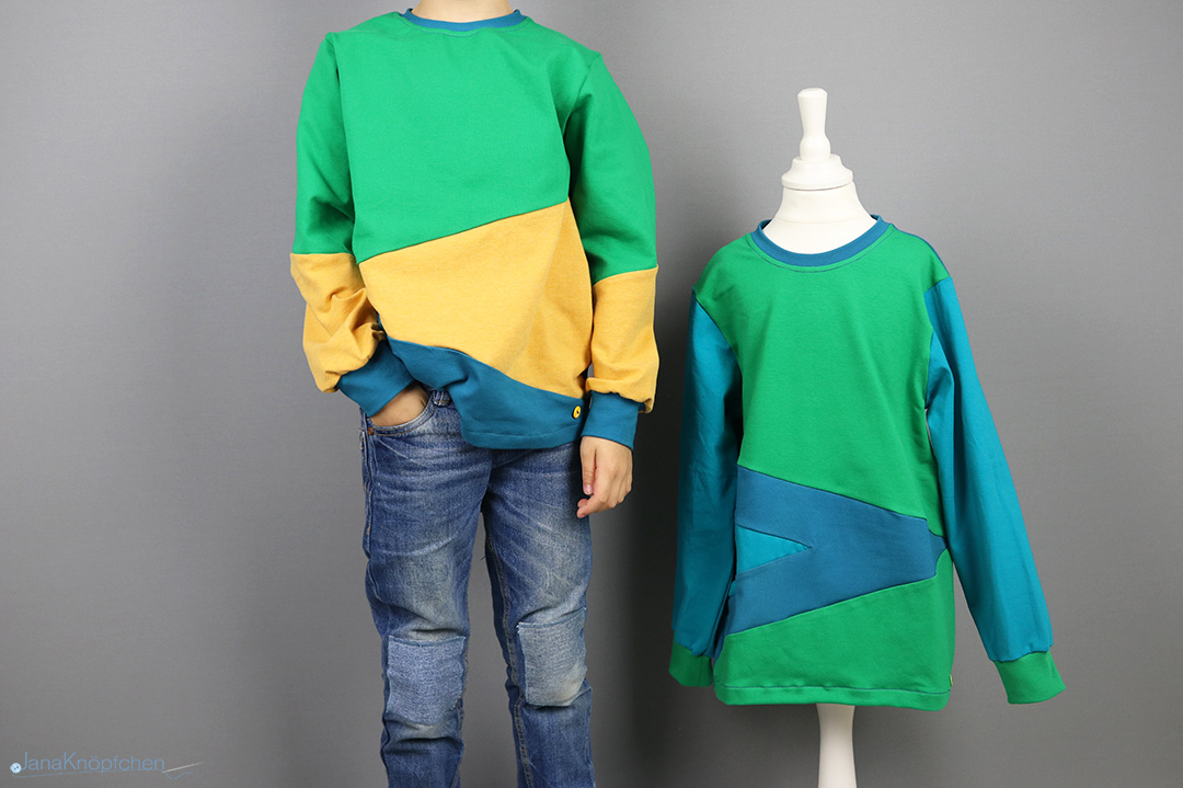 Stoffreste vernähen und neue Shirts für den Lütten. JanaKnöpfchen - Nähen für Jungs