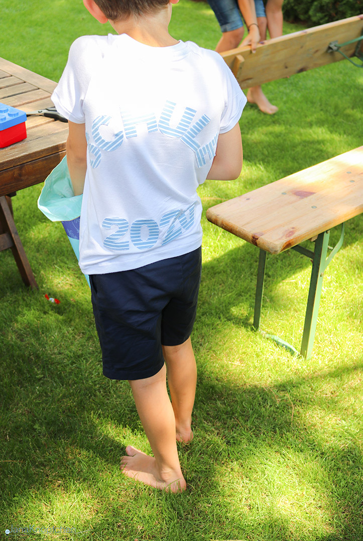 Schule 2020 T-Shirt zur Einschulung nähen. JanaKnöpfchen - Nähen für Jungs