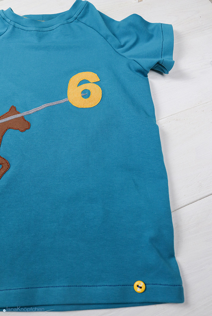 Rittergeburtstagsshirt genäht. JanaKnöpfchen - Nähen für Jungs