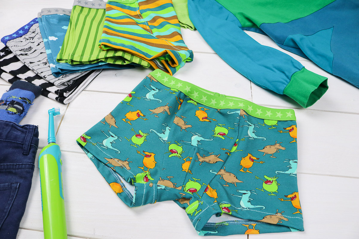 Boxershorts mit Mucklas genäht. JanaKnöpfchen - Nähen für Jungs