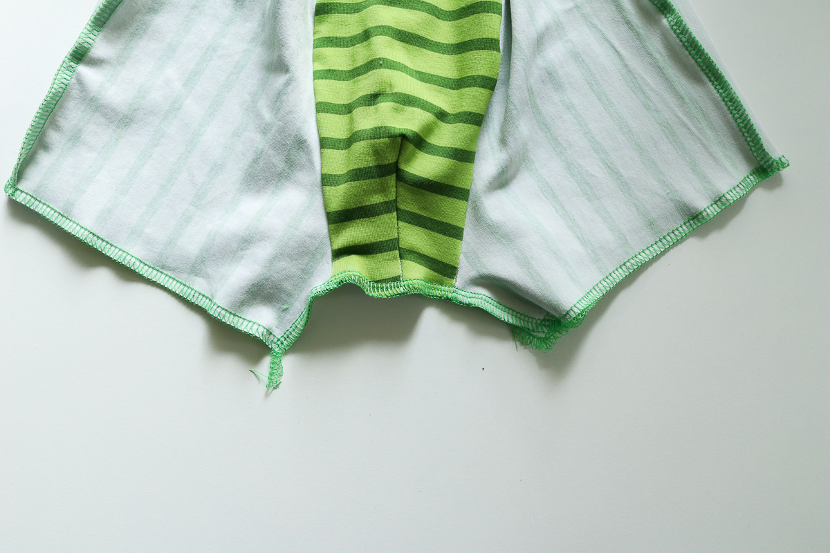Fertige Schrittnaht der Boxershorts. JanaKnöpfchen - Nähen für Jungs