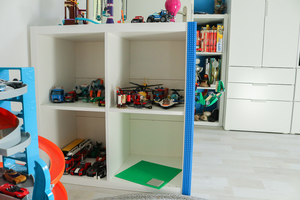 Altes Ikea-Regal wird Lego-Regal. JanaKnöpfchen - Nähen für Jungs