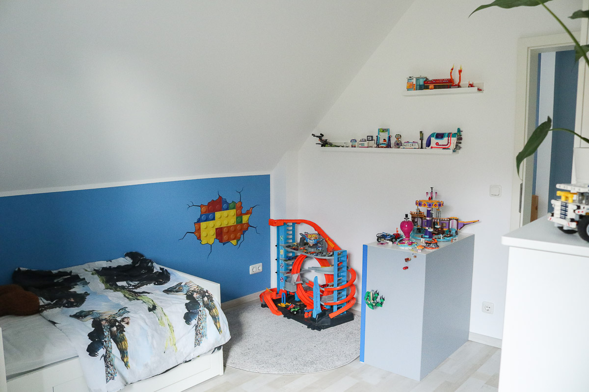 Lego-Spielecke im Lego-Zimmer. JanaKnöpfchen - Nähen für Jungs